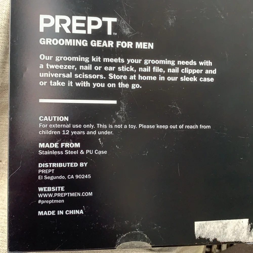 NEW Prept Grooming Gear for Men NIB Scissors Tweezers Nail Clipper